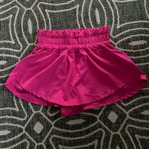 Vanilla Star Fuchsia Elastic Waist Skirt